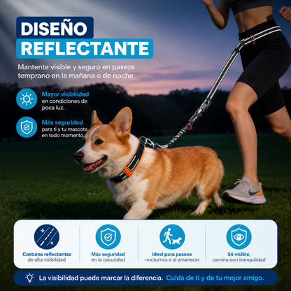 🐾 LumiaLeash™ | Correa Manos Libres 4 en 1 para Perros