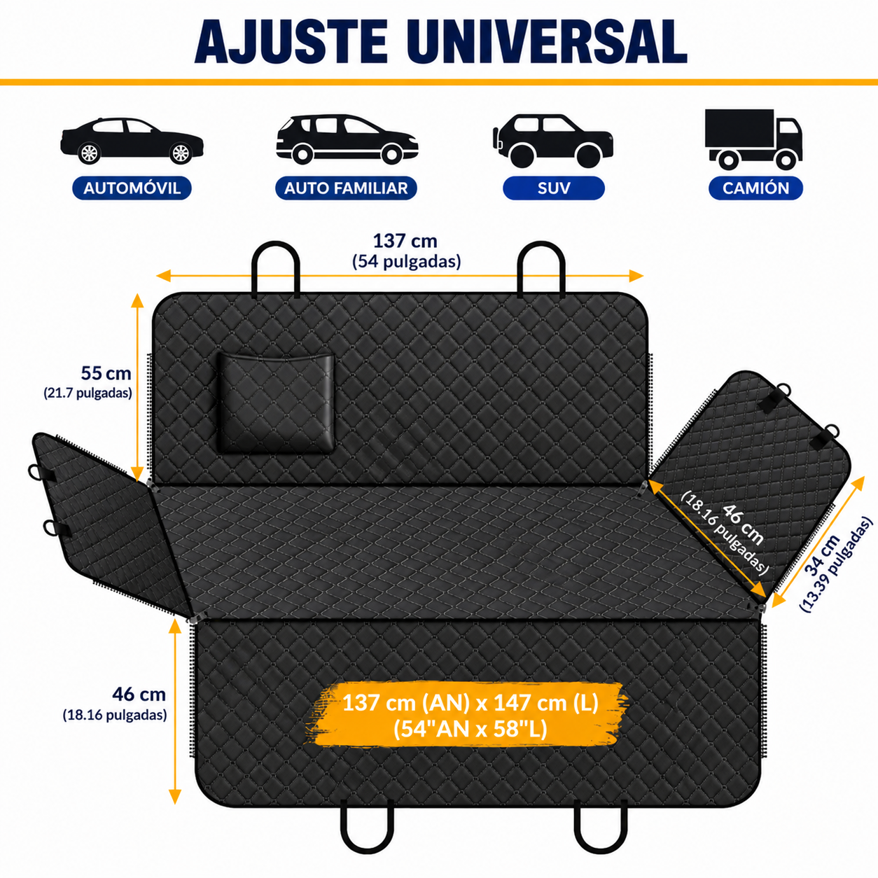 LumiaRide™ | Hamaca Protectora para Asiento de Auto