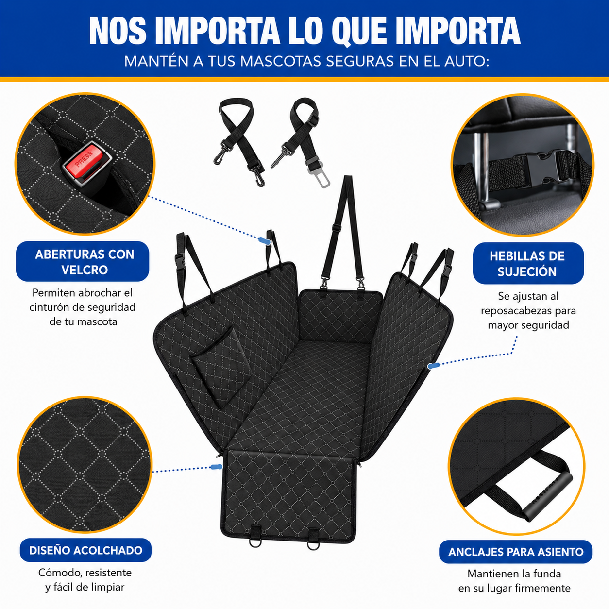 LumiaRide™ | Hamaca Protectora para Asiento de Auto