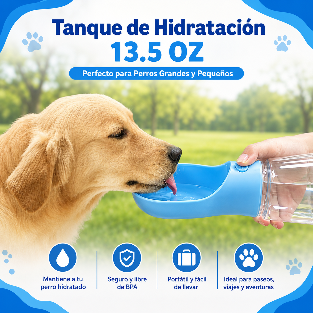🐾 LumiaHydro™ | Dispensador Portátil de Agua para Mascotas