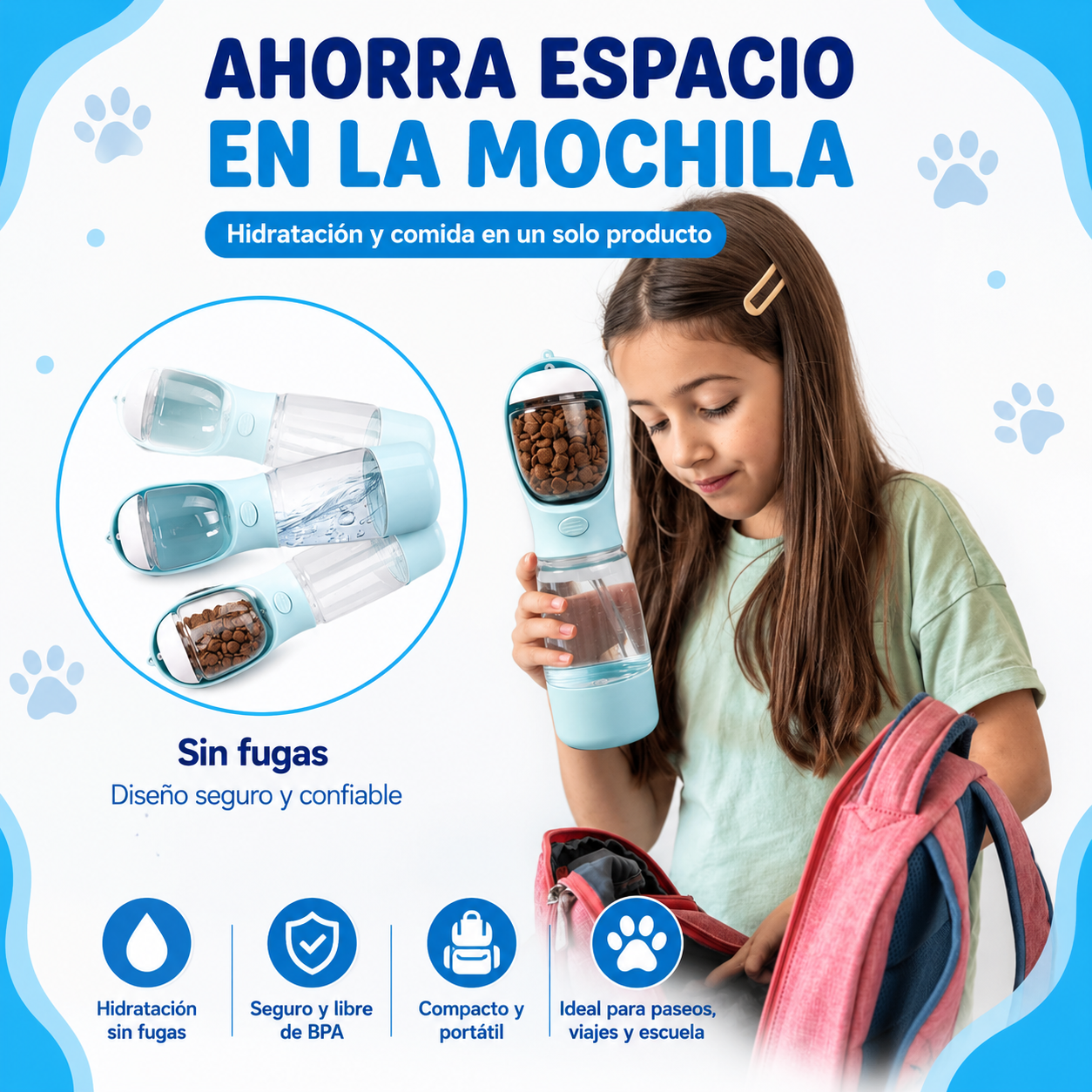 🐾 LumiaHydro™ | Dispensador Portátil de Agua para Mascotas