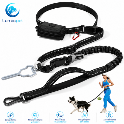 🐾 LumiaLeash™ | Correa Manos Libres 4 en 1 para Perros